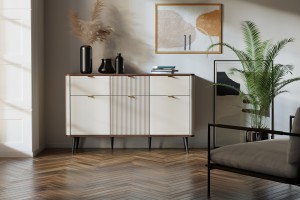 Wohnzimmer-Set MILY B mit Kommode und Regal
