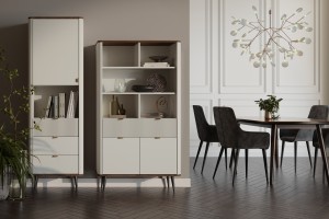 Wohnzimmer-Set MILY B mit Kommode und Regal