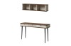 Moderner MILY Konsolentisch und Wandboard in Beige mit Holz-Finish für den Flur.