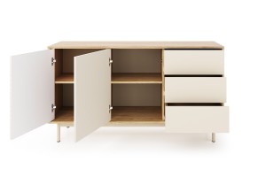 Wohnzimmer-Set TOGY A 3/4 - tlg. in Kaschmir / geölte Eiche