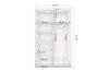 Kleiderschrank Innenmaße weiß 120x200 cm mit Regalfächern und Kleiderstange