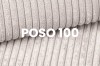Stoffmuster-Nahaufnahme des Cord-Bezugs Poso 100 in hellem Beige für Betten.