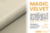 Detailaufnahme Magic Velvet Veloursstoff in Beige für Polsterbetten.
