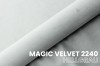 Nahaufnahme vom Möbelstoff Magic Velvet 2240 in Hellgrau für hochwertige Polsterbetten.
