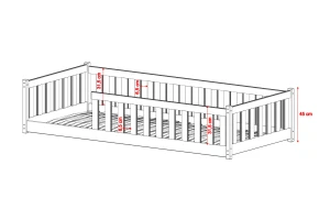 BELMO 80x160 Cashmere Kinderbett Laufstall Deine Möbel  