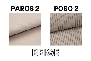JOHN II 120x200 Poso 2/Paros 2 Beige Boxspringbett mit Bettkasten Deine Möbel