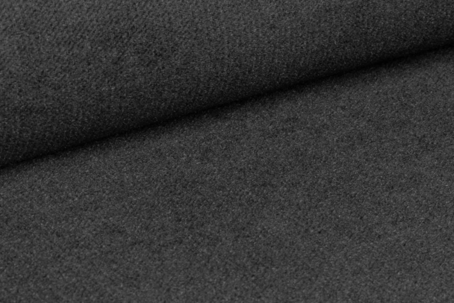 Anthrazitfarbener Webstoff weiche textile Textur