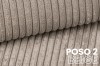 POSO 2 upholstery fabric in Beige – Corduroy look with soft surface for modern furniture.