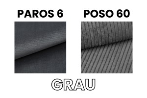 LARS 140x200 Poso 60/Paros 6 Dunkelgrau Boxspringbett mit Bettkasten Deine Möbel