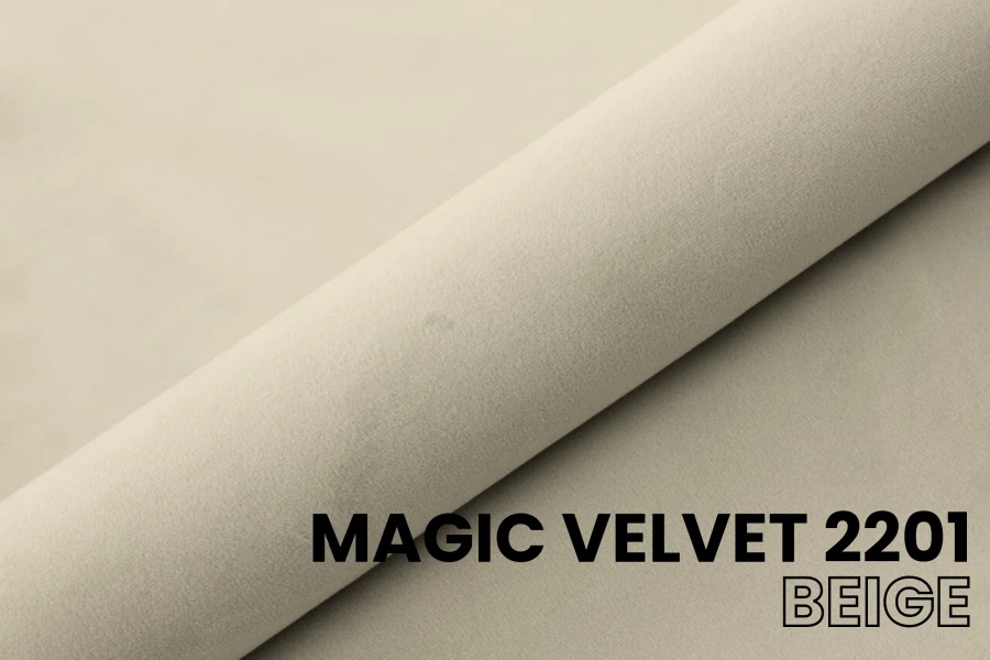 Samtstoff Magic Velvet 2201 in Beige – Hochwertiger Bezugsstoff für Polstermöbel.