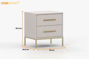 MIRELO Schlafzimmer Set Komplettschlafzimmer in Cashmere Deine Möbel 