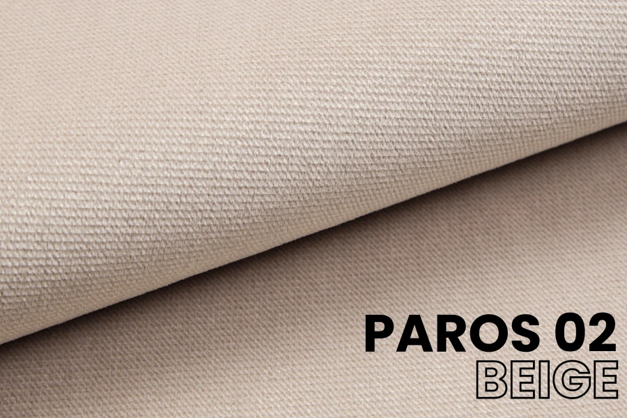 Stoffmuster-Detailaufnahme Paros 02 Beige für Boxspringbetten Bezug.