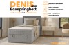Denis Mini Boxspringbett Produktübersicht mit Bettkasten und Kaltschaum-Topper