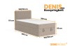 Maßangaben und Abmessungen für das Denis Mini Boxspringbett: Breite, Höhe und Tiefe auf einen Blick.