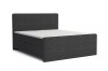 Boxspringbett MIDI in Anthrazit mit modernem Cord-Bezug freigestellt auf weiß.