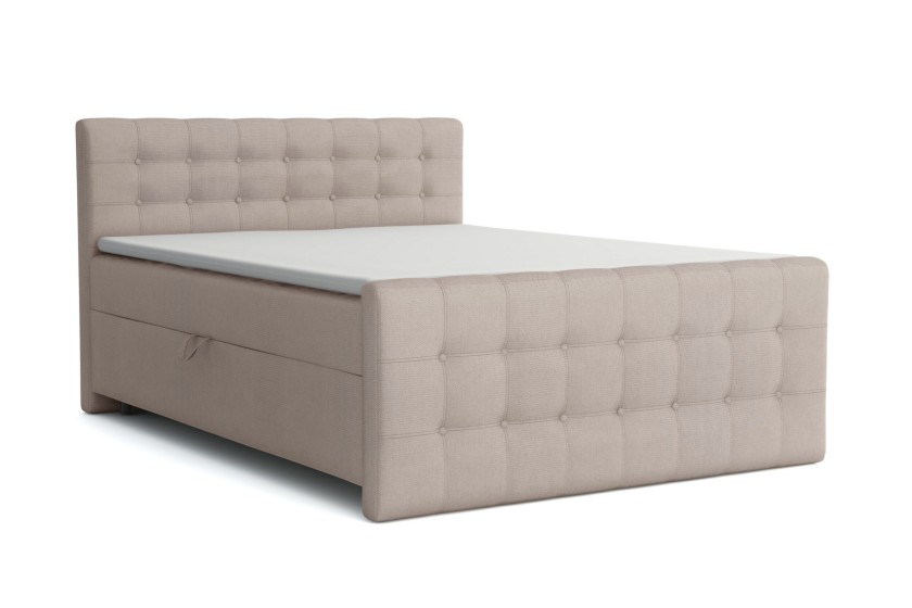 REEL 120x200 Paros 2 Beige Boxspringbett Komplettbett Polsterbett Deine Möbel