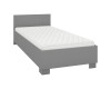 Modernes graues Bettgestell 90x200 mit bequemer Matratze.