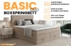 Vorteile des Basic Duo Boxspringbetts mit Stauraum und Topper.