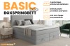 Infografik zum Boxspringbett Basic Duo: Inklusive Bettkasten, Farbwahl und Kaltschaum-Topper.