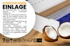 Matratze mit Kokosfaser-Einlage für ergonomische Stabilität und ein hygienisches, frisches Schlafklima.