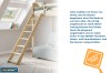 Safe inclined wooden ladder of the SIDNEY loft bed made of solid pine wood.