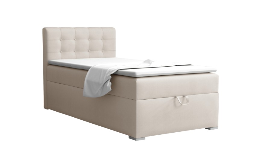 TEEN 3 100x200 Paros 1 Ecru Boxspringbett Polsterbett Komplettbett Einzelbett Deine Möbel