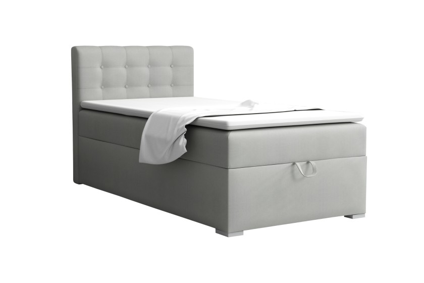 TEEN 3 90x200 Paros 5 Hellgrau Boxspringbett Polsterbett Komplettbett Einzelbett Deine Möbel