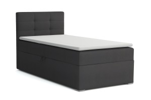 FLO 90x200 Kronos 34 Anthrazit Boxspringbett mit Bettkasten Deine Möbel