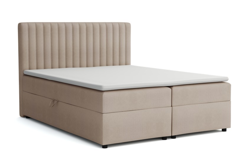 KATI 140x200 Paros 2 Beige Boxspringbett mit Bettkasten Deine Möbel