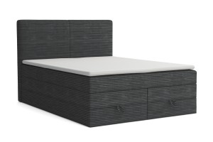 LOFT DUO 200x200 Poso 34 Anthrazit Boxspringbett Komplettbett Polsterbett Deine Möbel