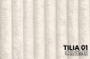Textur-Detail des Möbelstoffs TILIA 01 Creme mit charakteristischer Cord-Rippenstruktur.
