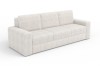 Modernes cremefarbenes Cord-Sofa TIMON in minimalistischem Design für das Wohnzimmer.