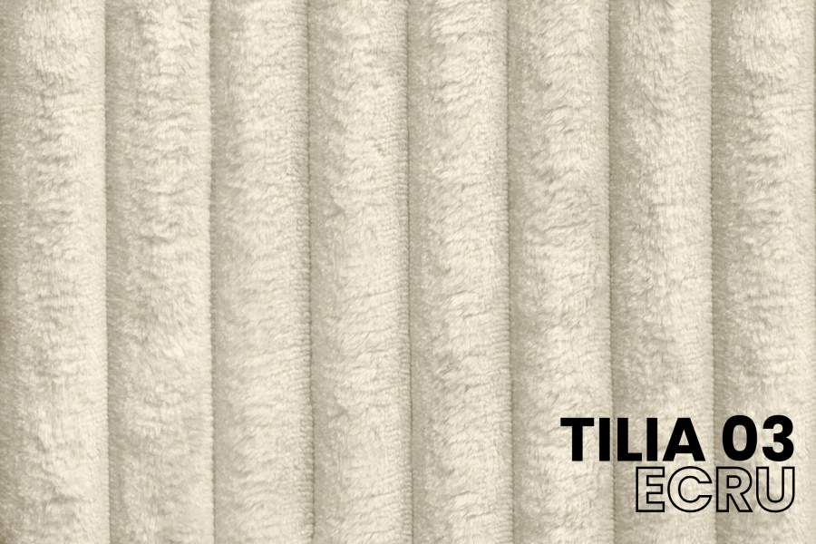 Strukturierter Cordstoff in der Farbe Ecru, Tilia 03 Muster.