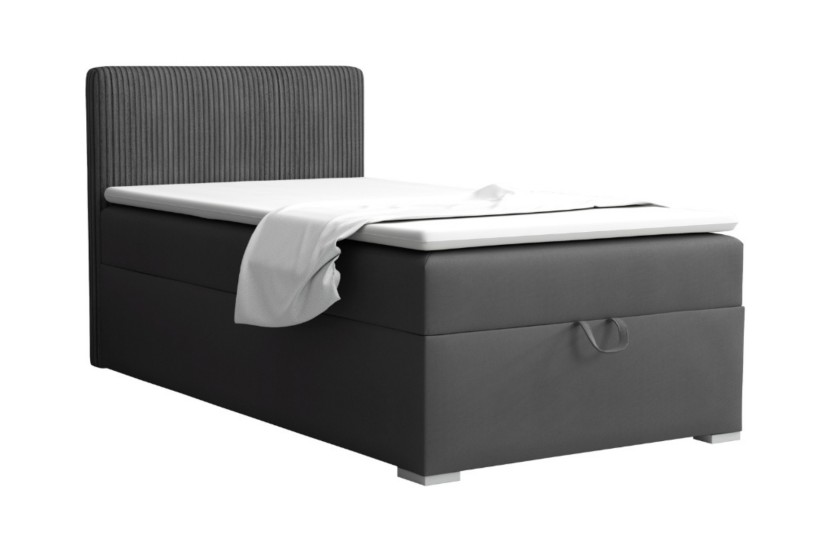 TEEN 4 90x200 Poso 34/Kronos 34 Anthrazit Boxspringbett Polsterbett Komplettbett Einzelbett Deine Möbel
