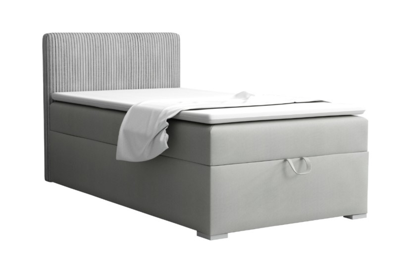 TEEN 4 90x200 Poso 55/Paros 5 Hellgrau Boxspringbett Polsterbett Komplettbett Einzelbett Deine Möbel