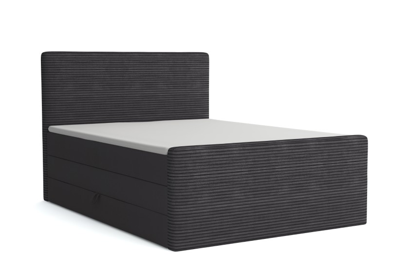 OLA 180x200 Poso 34/Kronos 34 Anthrazit Boxspringbett mit Bettkasten Deine Möbel