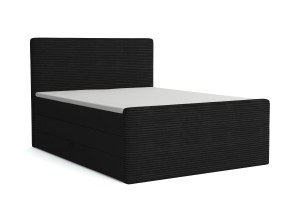 OLA 180x200 Poso 135/Kronos 7 Schwarz Boxspringbett mit Bettkasten Deine Möbel