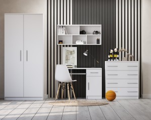 OLMO I Kinderzimmer-Set Jugendzimmer-Set Weiß Deine Möbel