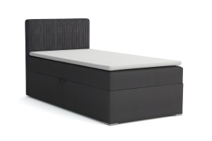 DON 100x200 Poso 34/Kronos 34 Anthrazit Boxspringbett mit Bettkasten Deine Möbel