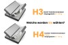 Vergleich Härtegrad H3 Bonell-Federkern und H4 7-Zonen Taschenfederkern.