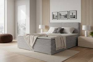 LON III Boxspringbett Boxbett Cord-Samt Deine Möbel 24  