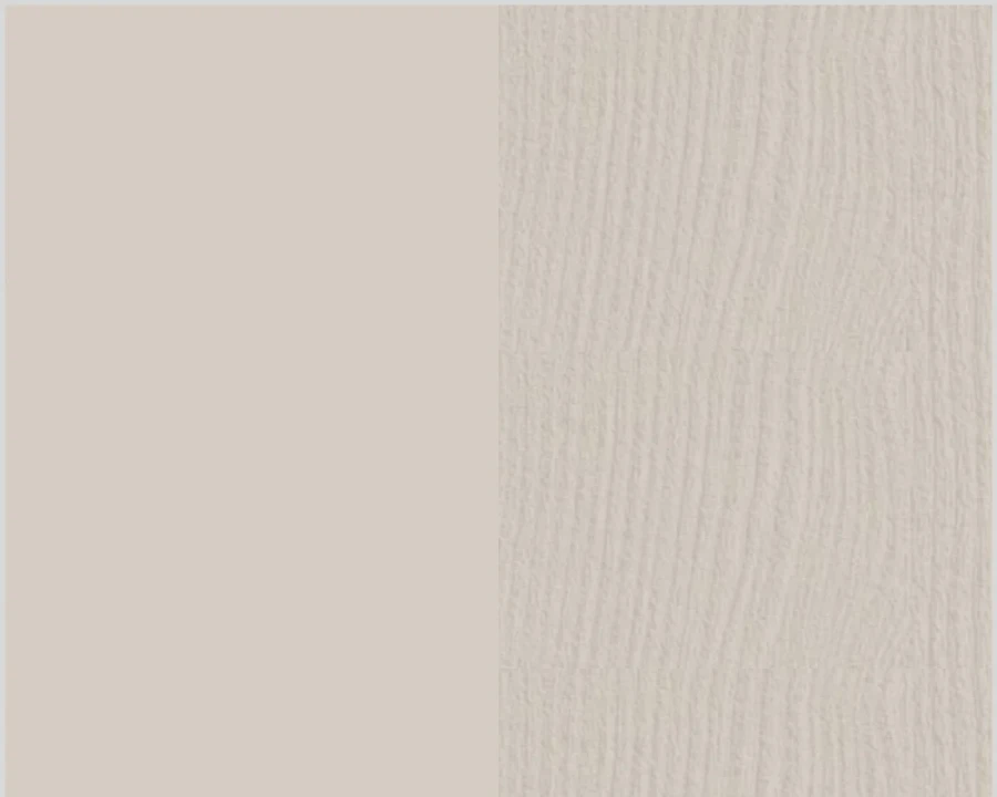 Kleur- en structuurvoorbeeld voor lichte meubeloppervlakken in beige en houtlook.