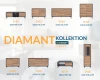 Übersicht der Diamant Möbelkollektion mit verschiedenen Sideboards und Maßen.