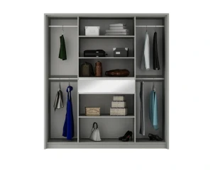 SIMI 157 / 200 Kleiderschrank  mit Schubladen und Spiegel Deine Möbel 24