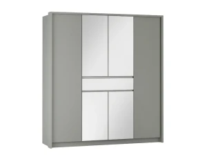 SIMI 157 / 200 Kleiderschrank  mit Schubladen und Spiegel Deine Möbel 24