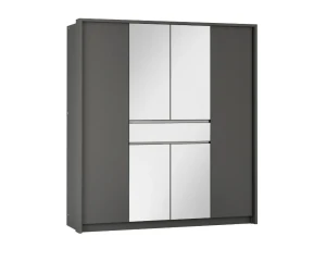 SIMI 157 / 200 Kleiderschrank  mit Schubladen und Spiegel Deine Möbel 24