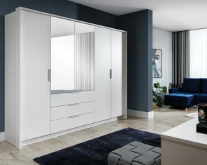 TORRANCE 255 Kleiderschrank mit Schubladen und Spiegel Deine Möbel 24