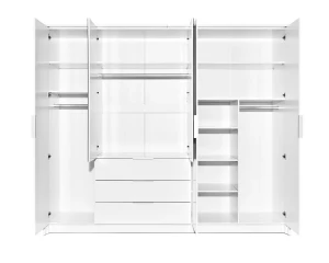 TORRANCE 255 Kleiderschrank mit Schubladen und Spiegel Deine Möbel 24