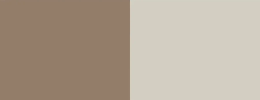 Zweifarbiges Muster in Mokka und Creme-Beige für moderne Möbelkombinationen.
