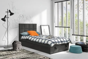 PETER 120x200 Riviera 95 Anthrazit Boxspringbett Einzelbett Jugendbett Deine Möbel